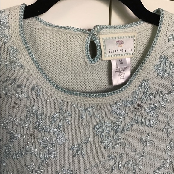 SUSAN BRISTOL beaded sleeveless top. - Picture 5 of 10